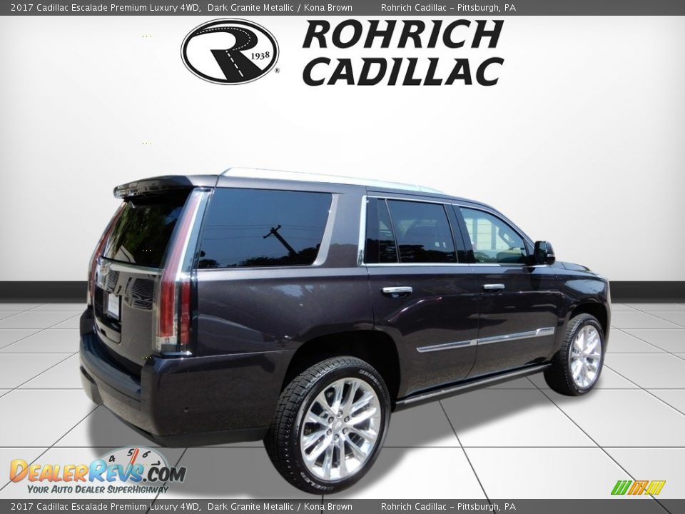 2017 Cadillac Escalade Premium Luxury 4WD Dark Granite Metallic / Kona Brown Photo #5