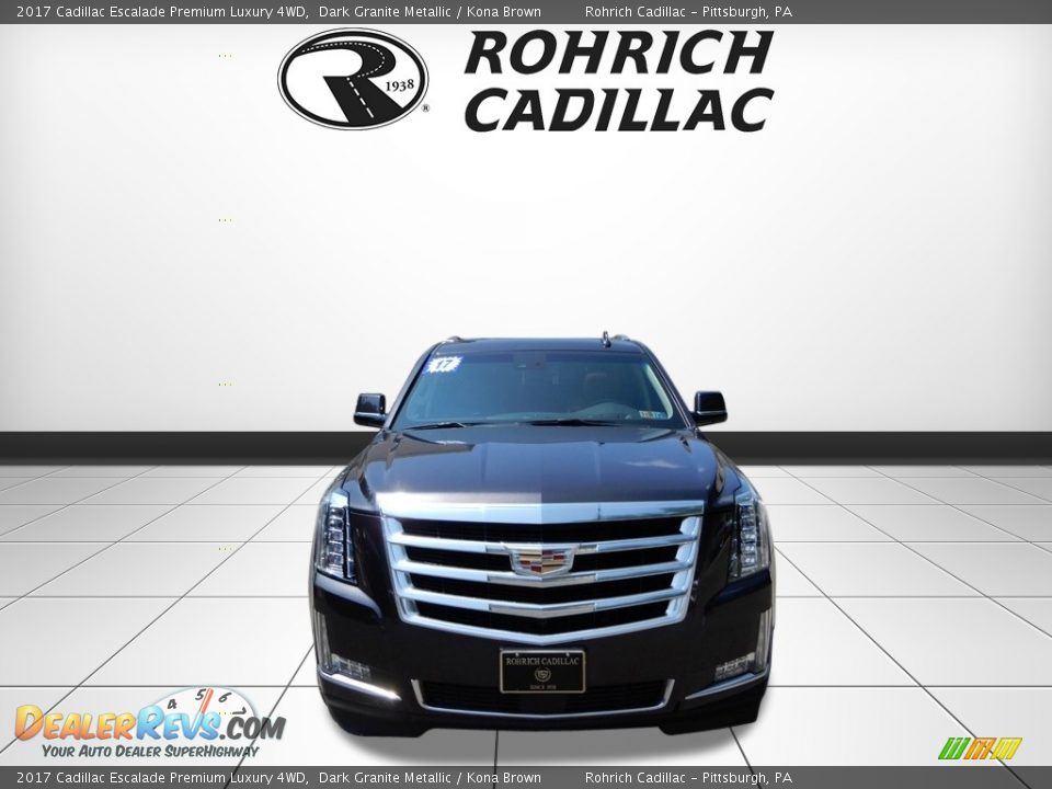 2017 Cadillac Escalade Premium Luxury 4WD Dark Granite Metallic / Kona Brown Photo #8