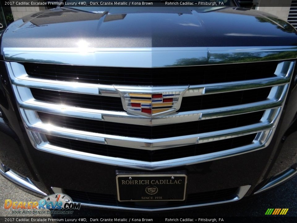 2017 Cadillac Escalade Premium Luxury 4WD Dark Granite Metallic / Kona Brown Photo #9
