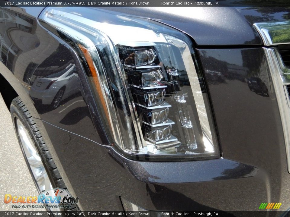 2017 Cadillac Escalade Premium Luxury 4WD Dark Granite Metallic / Kona Brown Photo #10
