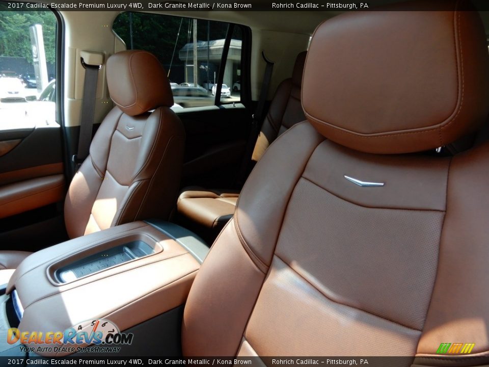 2017 Cadillac Escalade Premium Luxury 4WD Dark Granite Metallic / Kona Brown Photo #17