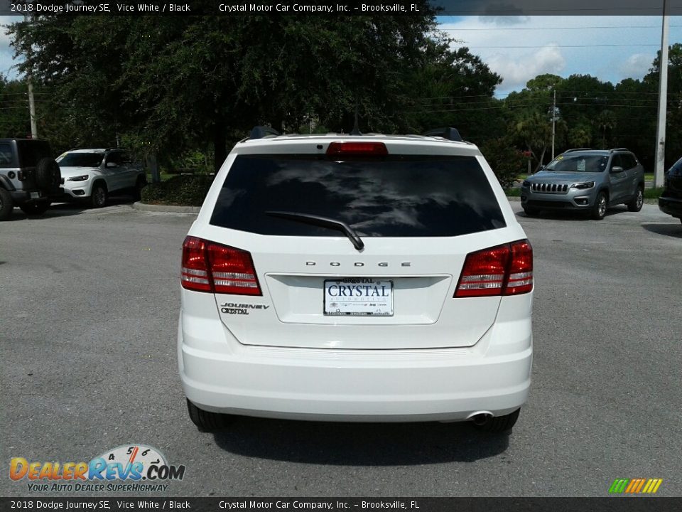 2018 Dodge Journey SE Vice White / Black Photo #4