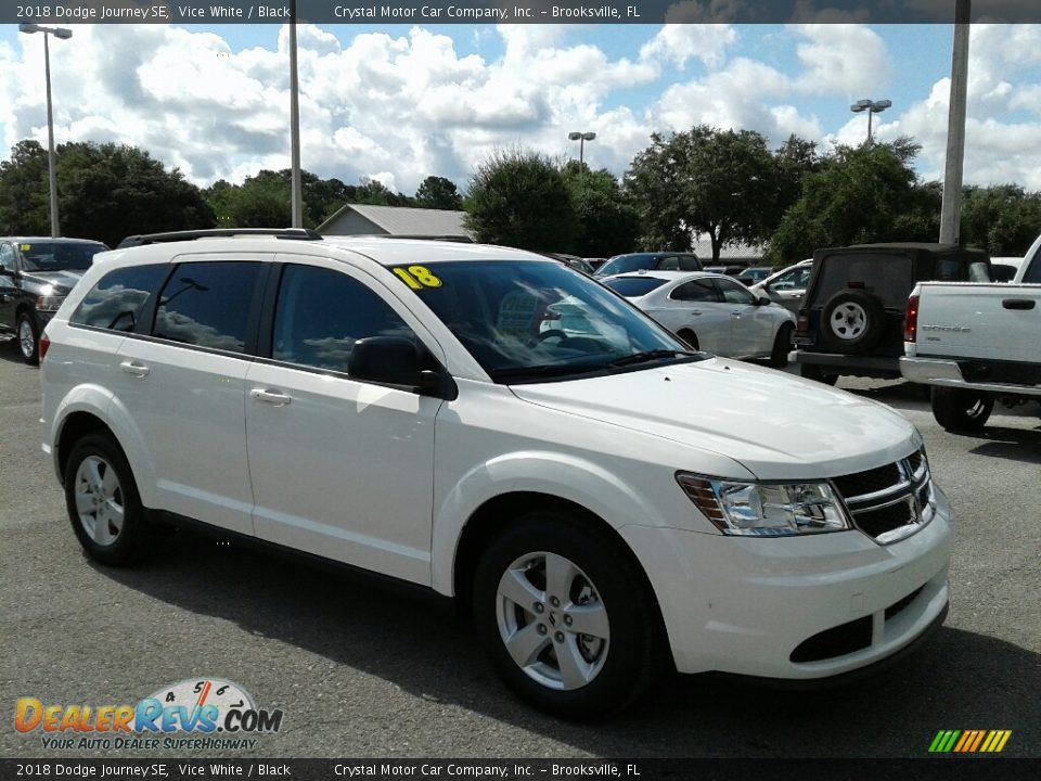 2018 Dodge Journey SE Vice White / Black Photo #7