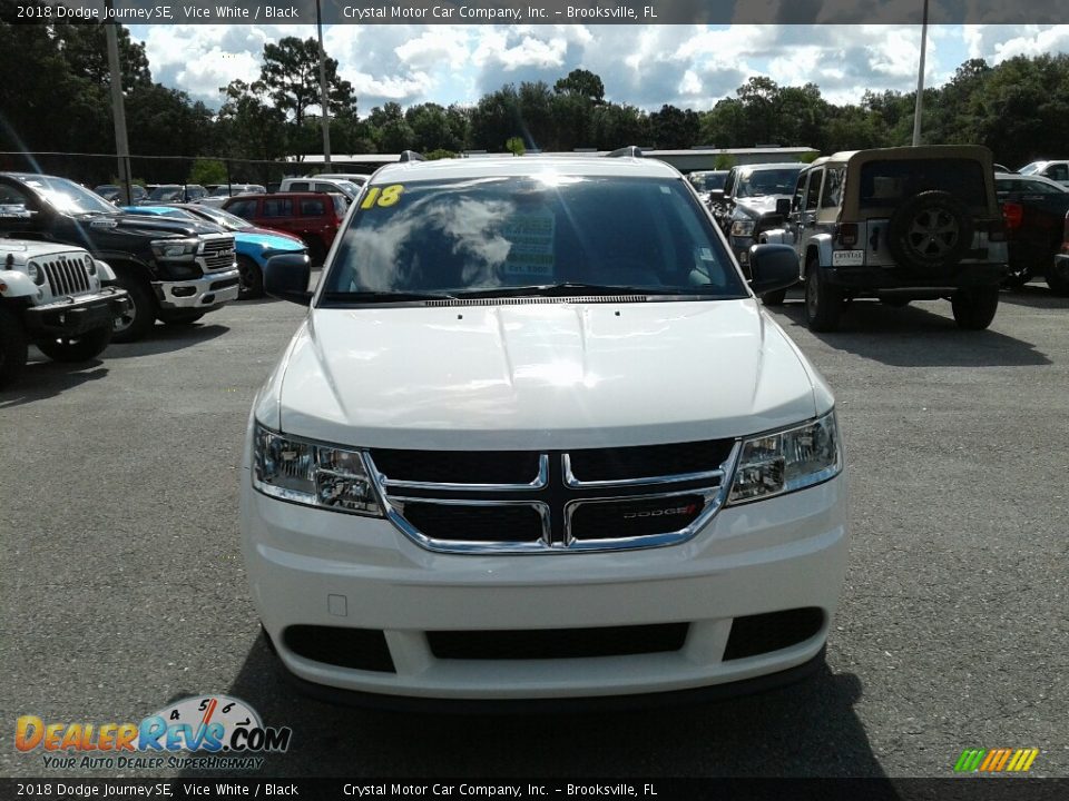 2018 Dodge Journey SE Vice White / Black Photo #8