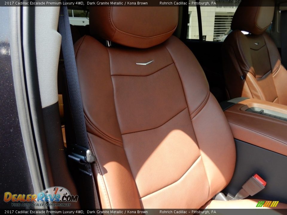 2017 Cadillac Escalade Premium Luxury 4WD Dark Granite Metallic / Kona Brown Photo #19