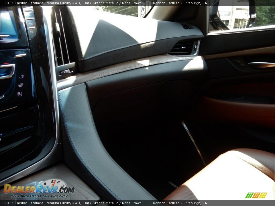 2017 Cadillac Escalade Premium Luxury 4WD Dark Granite Metallic / Kona Brown Photo #21