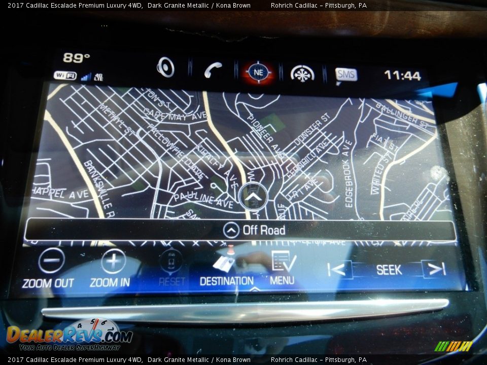 2017 Cadillac Escalade Premium Luxury 4WD Dark Granite Metallic / Kona Brown Photo #24