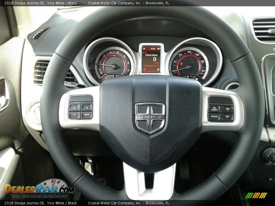 2018 Dodge Journey SE Vice White / Black Photo #14
