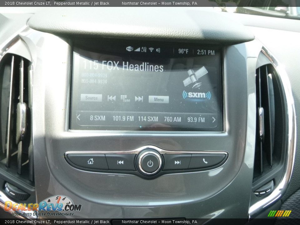 2018 Chevrolet Cruze LT Pepperdust Metallic / Jet Black Photo #18