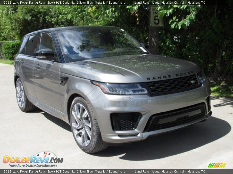 2018 Land Rover Range Rover Sport HSE Dynamic Silicon Silver Metallic / Ebony/Ivory Photo #2
