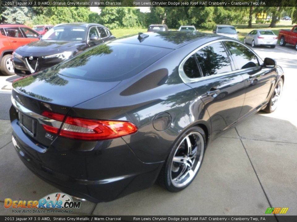 2013 Jaguar XF 3.0 AWD Stratus Grey Metallic / Warm Charcoal Photo #2
