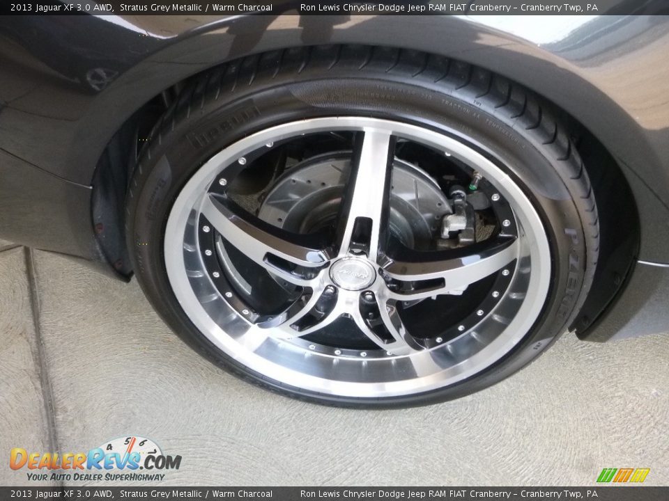 2013 Jaguar XF 3.0 AWD Stratus Grey Metallic / Warm Charcoal Photo #3