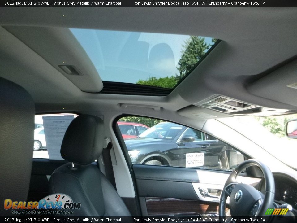 2013 Jaguar XF 3.0 AWD Stratus Grey Metallic / Warm Charcoal Photo #6