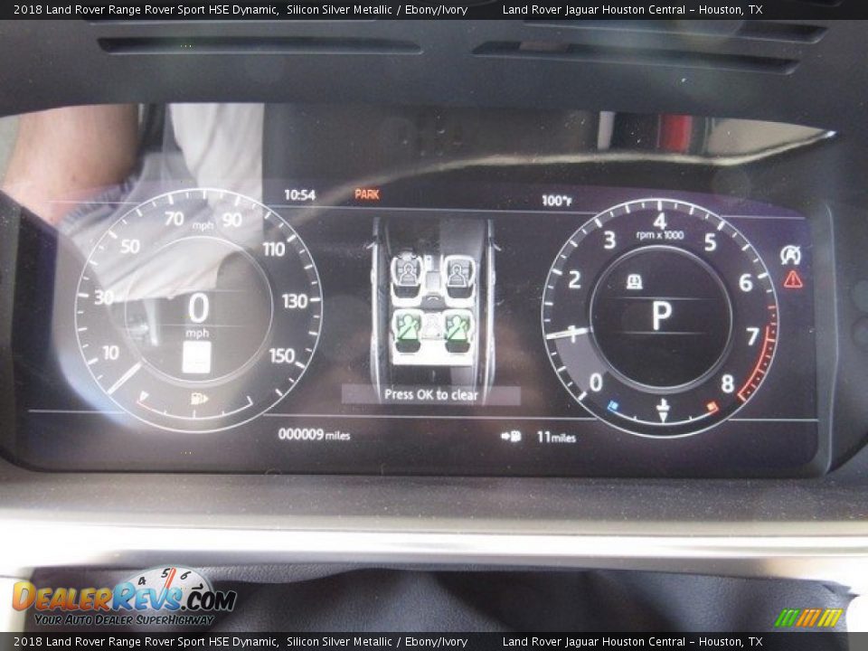 2018 Land Rover Range Rover Sport HSE Dynamic Silicon Silver Metallic / Ebony/Ivory Photo #30