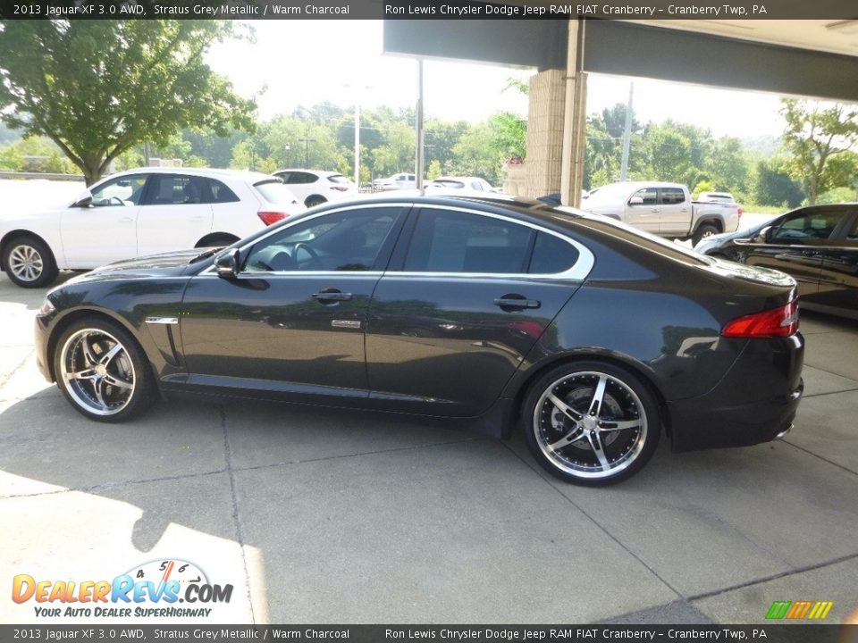 2013 Jaguar XF 3.0 AWD Stratus Grey Metallic / Warm Charcoal Photo #11