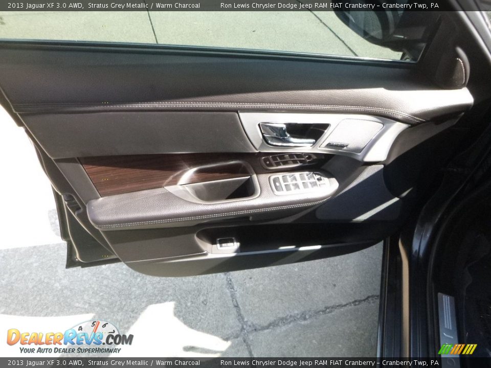 2013 Jaguar XF 3.0 AWD Stratus Grey Metallic / Warm Charcoal Photo #14