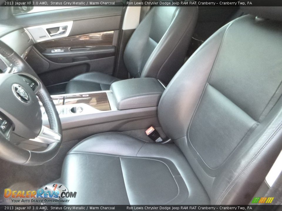 2013 Jaguar XF 3.0 AWD Stratus Grey Metallic / Warm Charcoal Photo #15