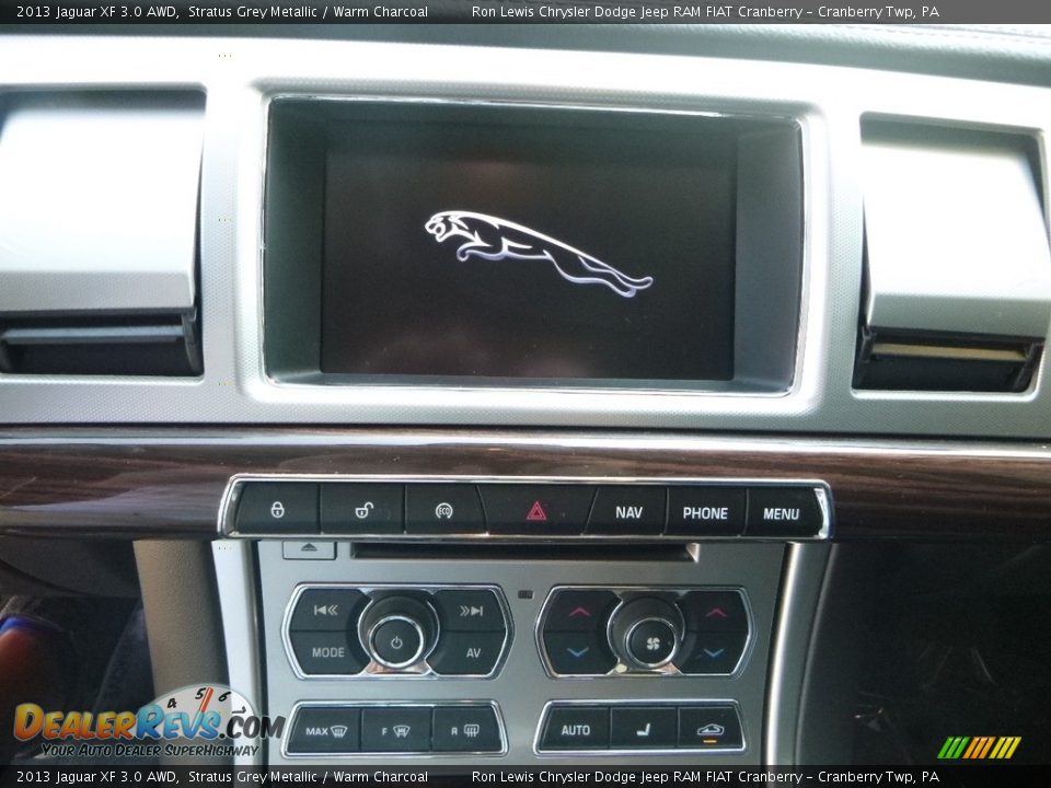 2013 Jaguar XF 3.0 AWD Stratus Grey Metallic / Warm Charcoal Photo #17