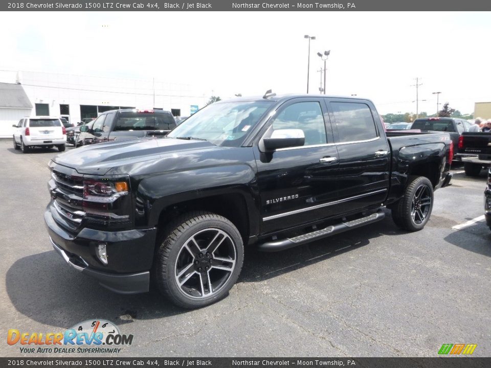 2018 Chevrolet Silverado 1500 LTZ Crew Cab 4x4 Black / Jet Black Photo #1