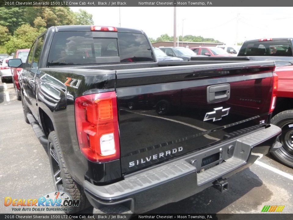 2018 Chevrolet Silverado 1500 LTZ Crew Cab 4x4 Black / Jet Black Photo #3