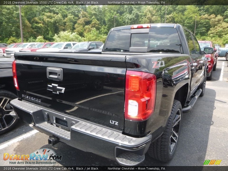 2018 Chevrolet Silverado 1500 LTZ Crew Cab 4x4 Black / Jet Black Photo #5