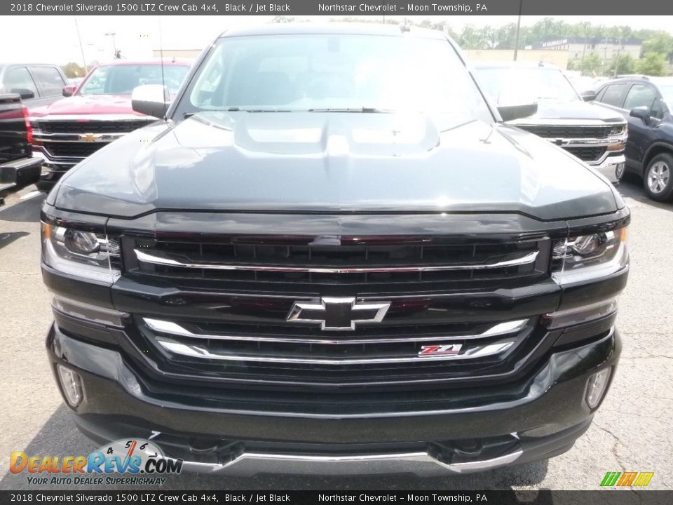 2018 Chevrolet Silverado 1500 LTZ Crew Cab 4x4 Black / Jet Black Photo #7
