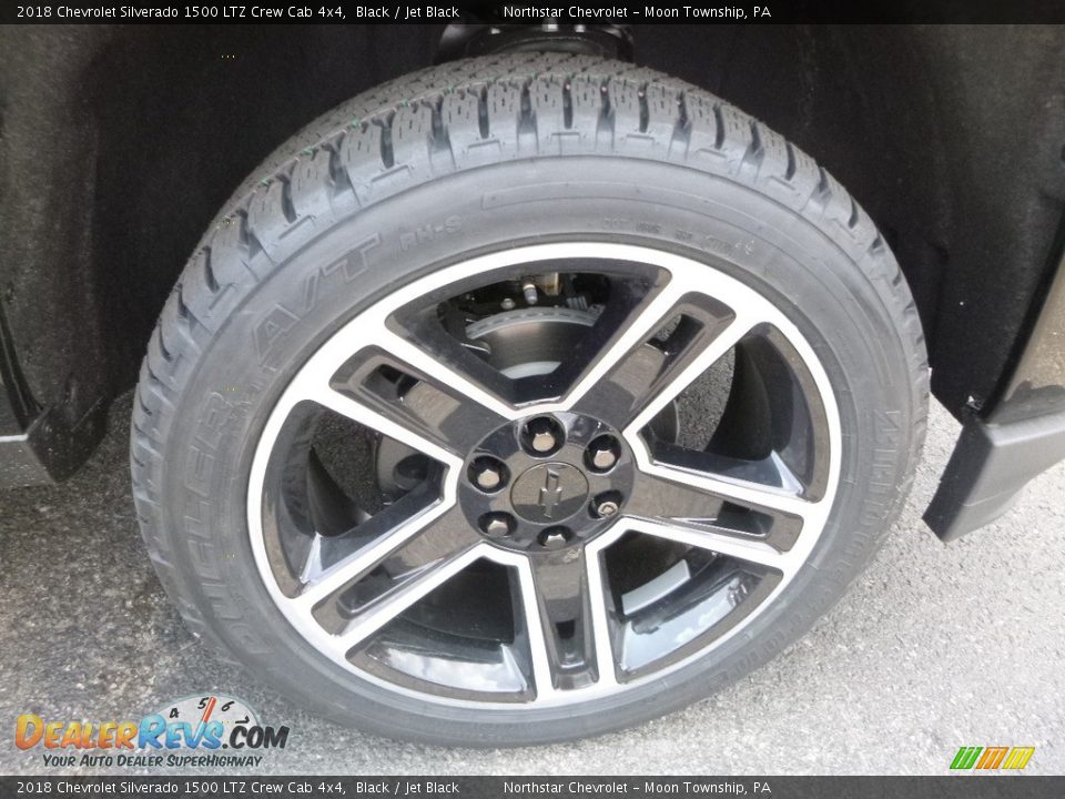 2018 Chevrolet Silverado 1500 LTZ Crew Cab 4x4 Black / Jet Black Photo #8