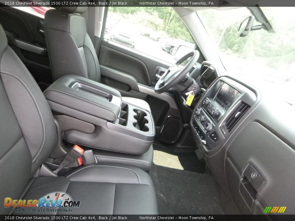 2018 Chevrolet Silverado 1500 LTZ Crew Cab 4x4 Black / Jet Black Photo #9