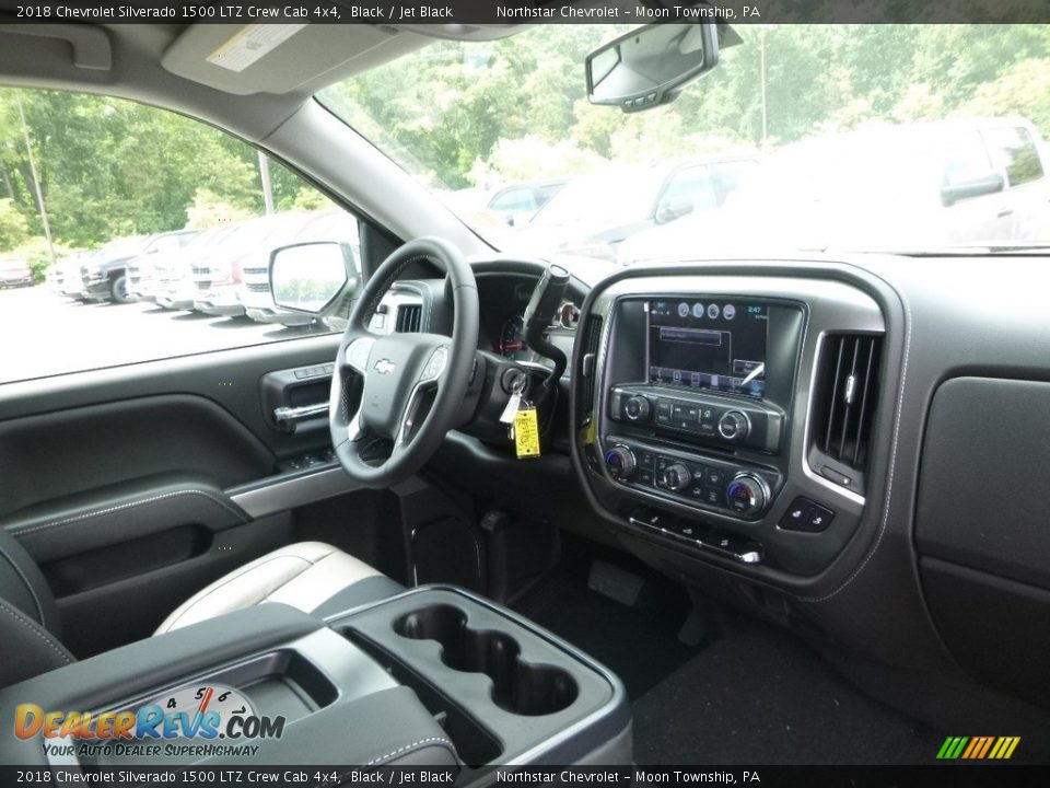 2018 Chevrolet Silverado 1500 LTZ Crew Cab 4x4 Black / Jet Black Photo #10