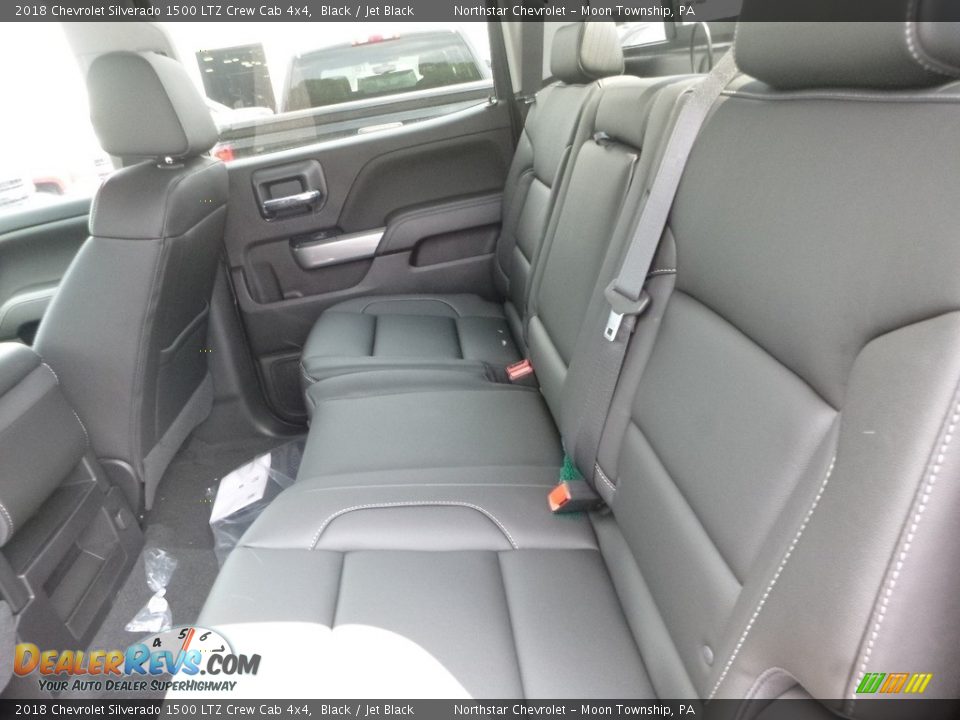 2018 Chevrolet Silverado 1500 LTZ Crew Cab 4x4 Black / Jet Black Photo #12