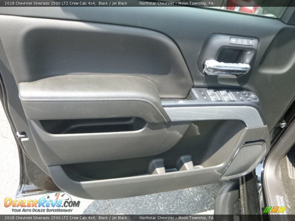 2018 Chevrolet Silverado 1500 LTZ Crew Cab 4x4 Black / Jet Black Photo #14