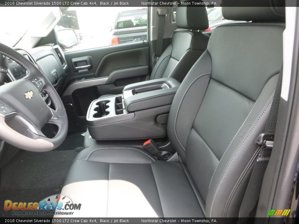 2018 Chevrolet Silverado 1500 LTZ Crew Cab 4x4 Black / Jet Black Photo #15