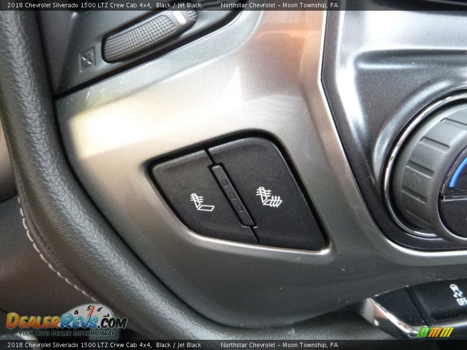2018 Chevrolet Silverado 1500 LTZ Crew Cab 4x4 Black / Jet Black Photo #19