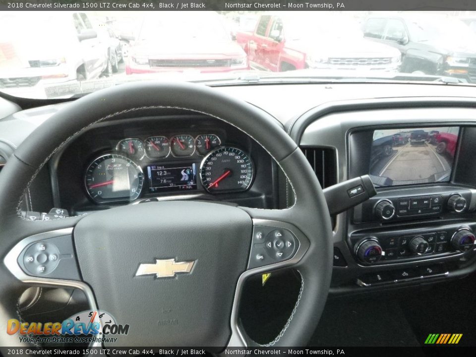 2018 Chevrolet Silverado 1500 LTZ Crew Cab 4x4 Black / Jet Black Photo #20