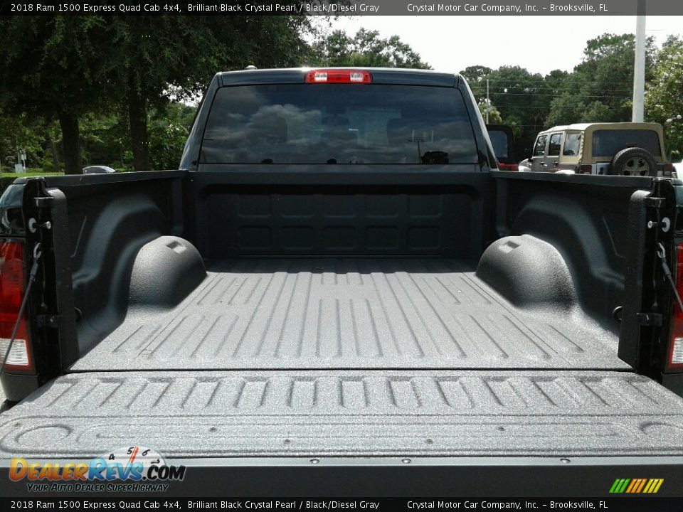 2018 Ram 1500 Express Quad Cab 4x4 Brilliant Black Crystal Pearl / Black/Diesel Gray Photo #19
