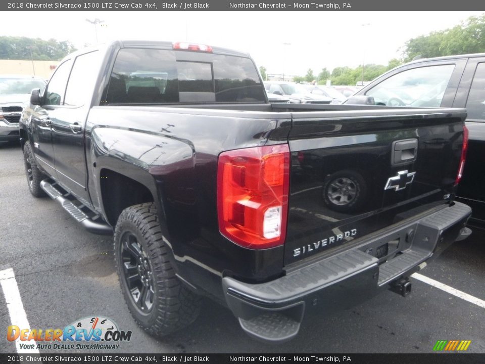 2018 Chevrolet Silverado 1500 LTZ Crew Cab 4x4 Black / Jet Black Photo #2