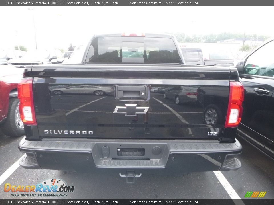 2018 Chevrolet Silverado 1500 LTZ Crew Cab 4x4 Black / Jet Black Photo #3