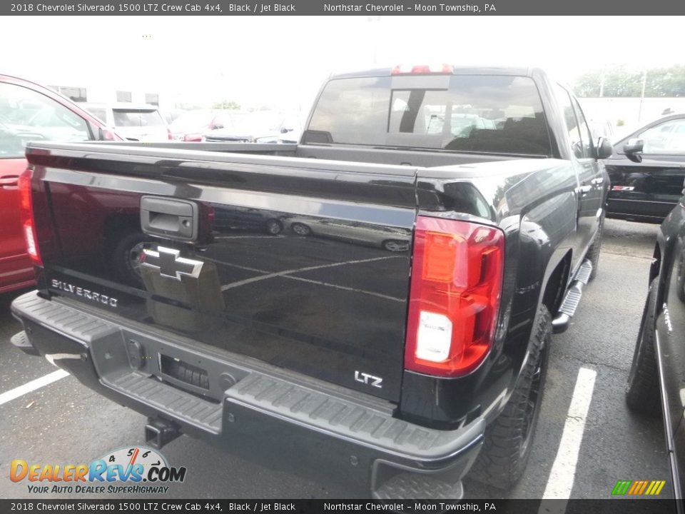 2018 Chevrolet Silverado 1500 LTZ Crew Cab 4x4 Black / Jet Black Photo #4