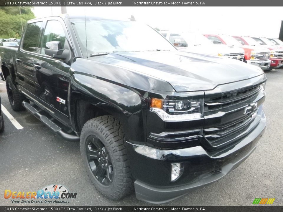 2018 Chevrolet Silverado 1500 LTZ Crew Cab 4x4 Black / Jet Black Photo #5