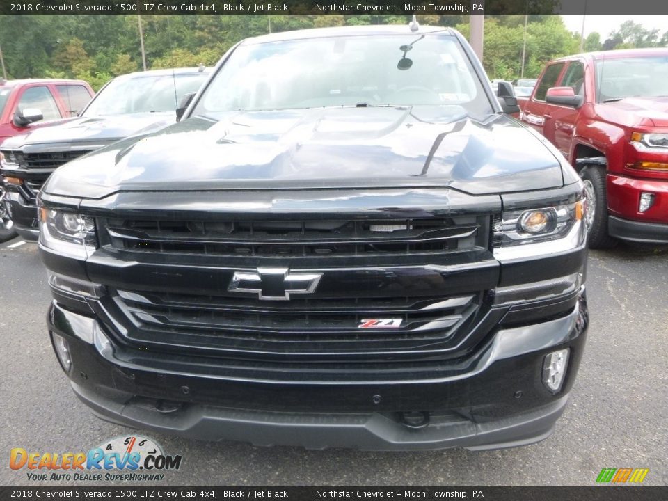 2018 Chevrolet Silverado 1500 LTZ Crew Cab 4x4 Black / Jet Black Photo #6