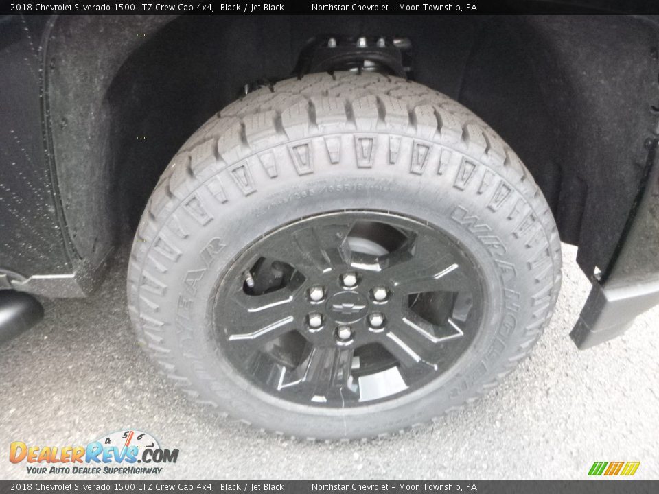 2018 Chevrolet Silverado 1500 LTZ Crew Cab 4x4 Black / Jet Black Photo #7
