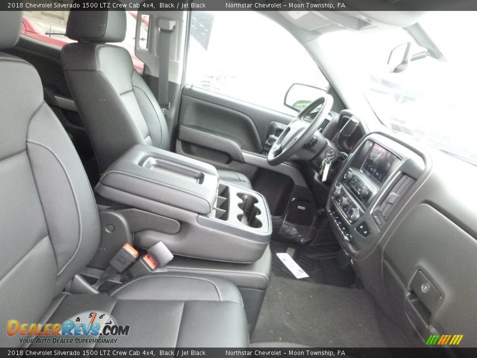 2018 Chevrolet Silverado 1500 LTZ Crew Cab 4x4 Black / Jet Black Photo #8