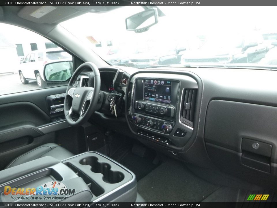 2018 Chevrolet Silverado 1500 LTZ Crew Cab 4x4 Black / Jet Black Photo #9