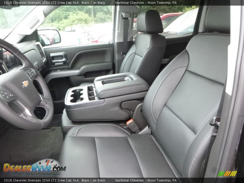 2018 Chevrolet Silverado 1500 LTZ Crew Cab 4x4 Black / Jet Black Photo #13