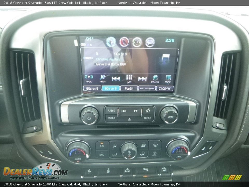 2018 Chevrolet Silverado 1500 LTZ Crew Cab 4x4 Black / Jet Black Photo #15