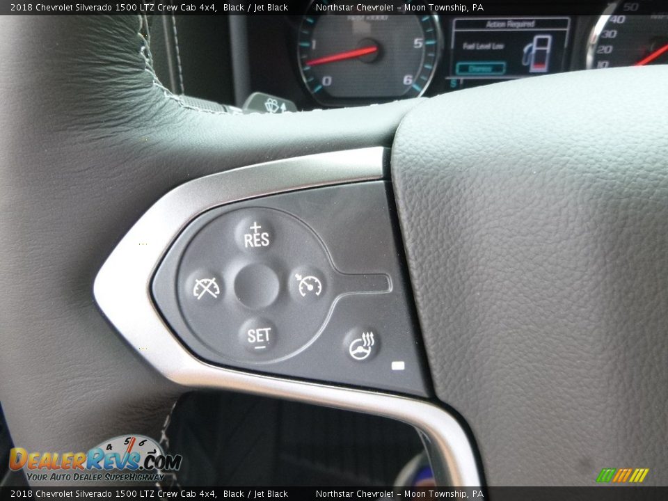 2018 Chevrolet Silverado 1500 LTZ Crew Cab 4x4 Black / Jet Black Photo #19