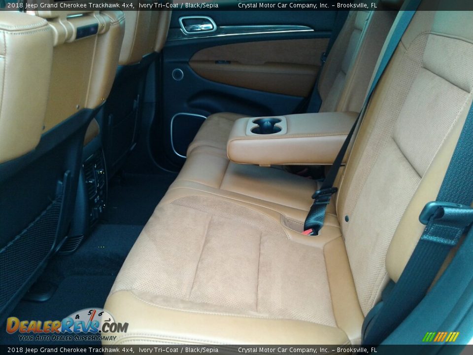 Rear Seat of 2018 Jeep Grand Cherokee Trackhawk 4x4 Photo #10