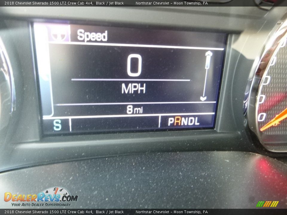 2018 Chevrolet Silverado 1500 LTZ Crew Cab 4x4 Black / Jet Black Photo #20