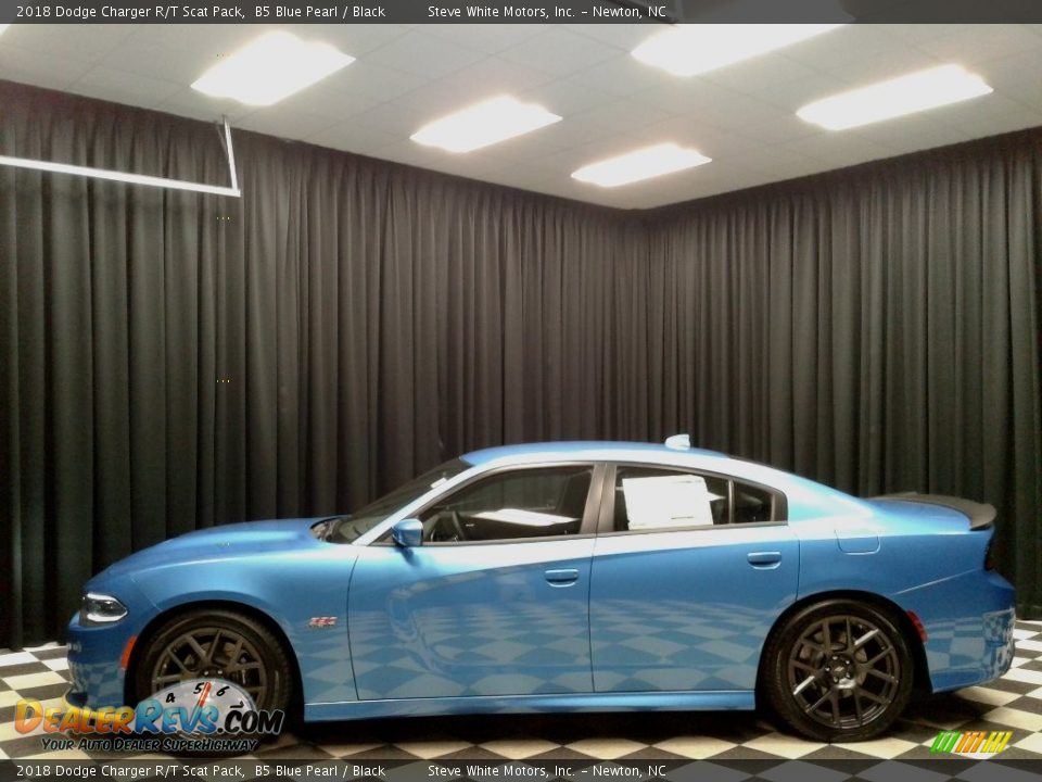2018 Dodge Charger R/T Scat Pack B5 Blue Pearl / Black Photo #1