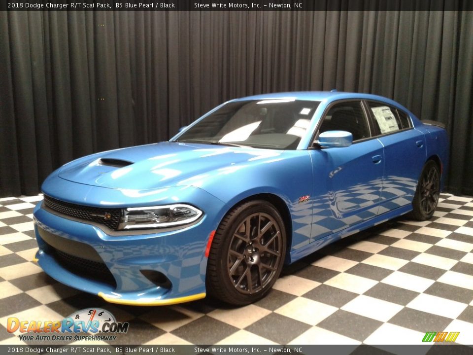 2018 Dodge Charger R/T Scat Pack B5 Blue Pearl / Black Photo #2